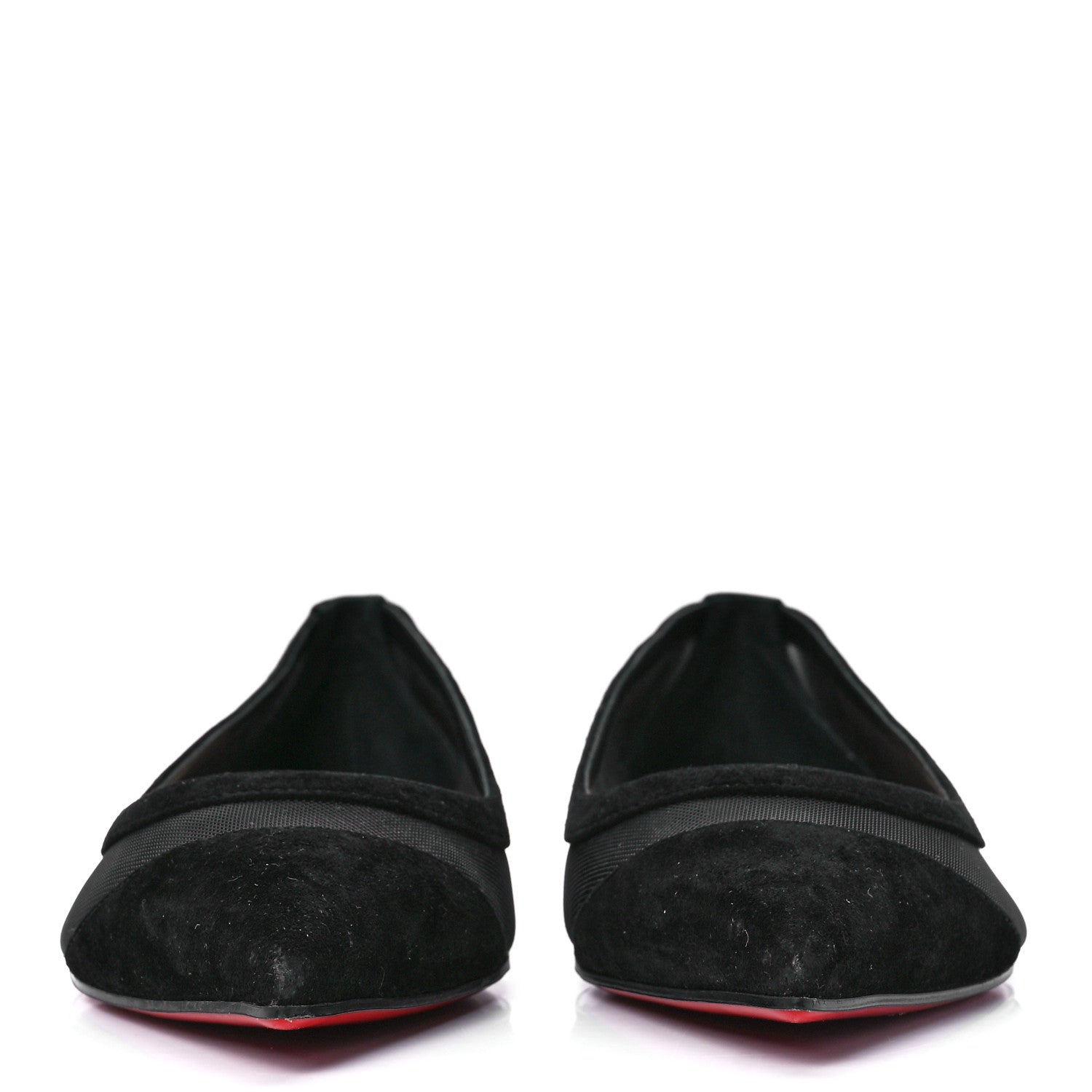 Christian Louboutin Veau Velours Rete Galativi Flats 38 Black 2 of 8