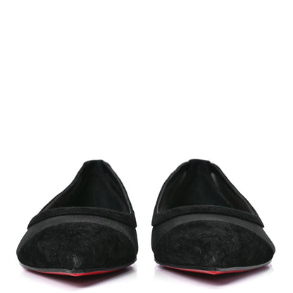 Christian Louboutin Veau Velours Rete Galativi Flats 38 Black 2 of 8