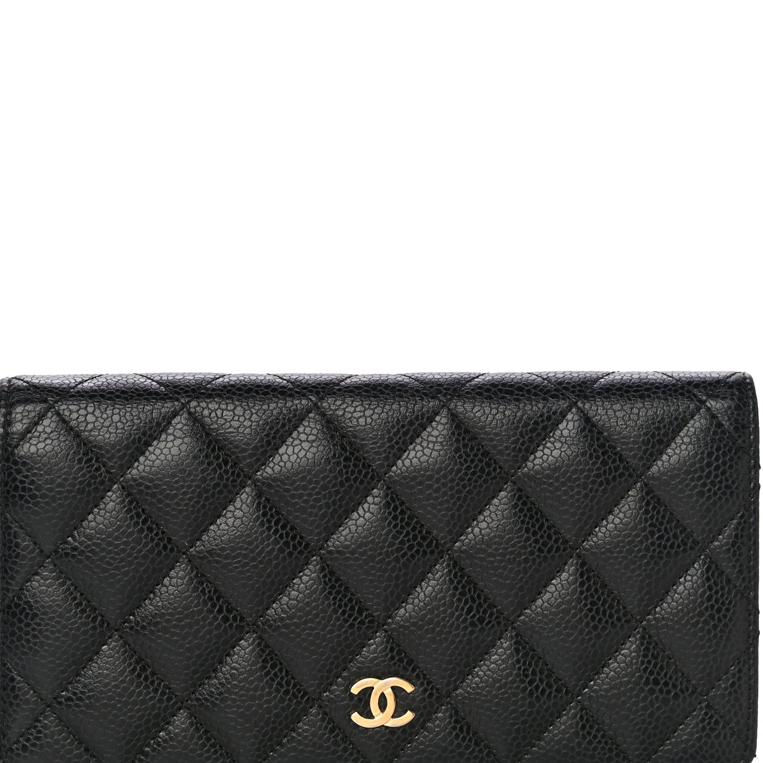 Chanel Caviar Quilted Yen Wallet Black 8 of 15