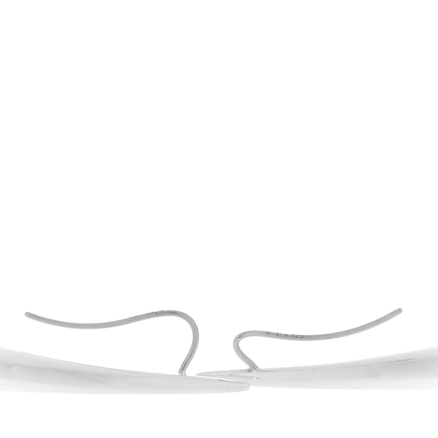 Sterling Silver Elsa Peretti Teardrop Hoop Earrings