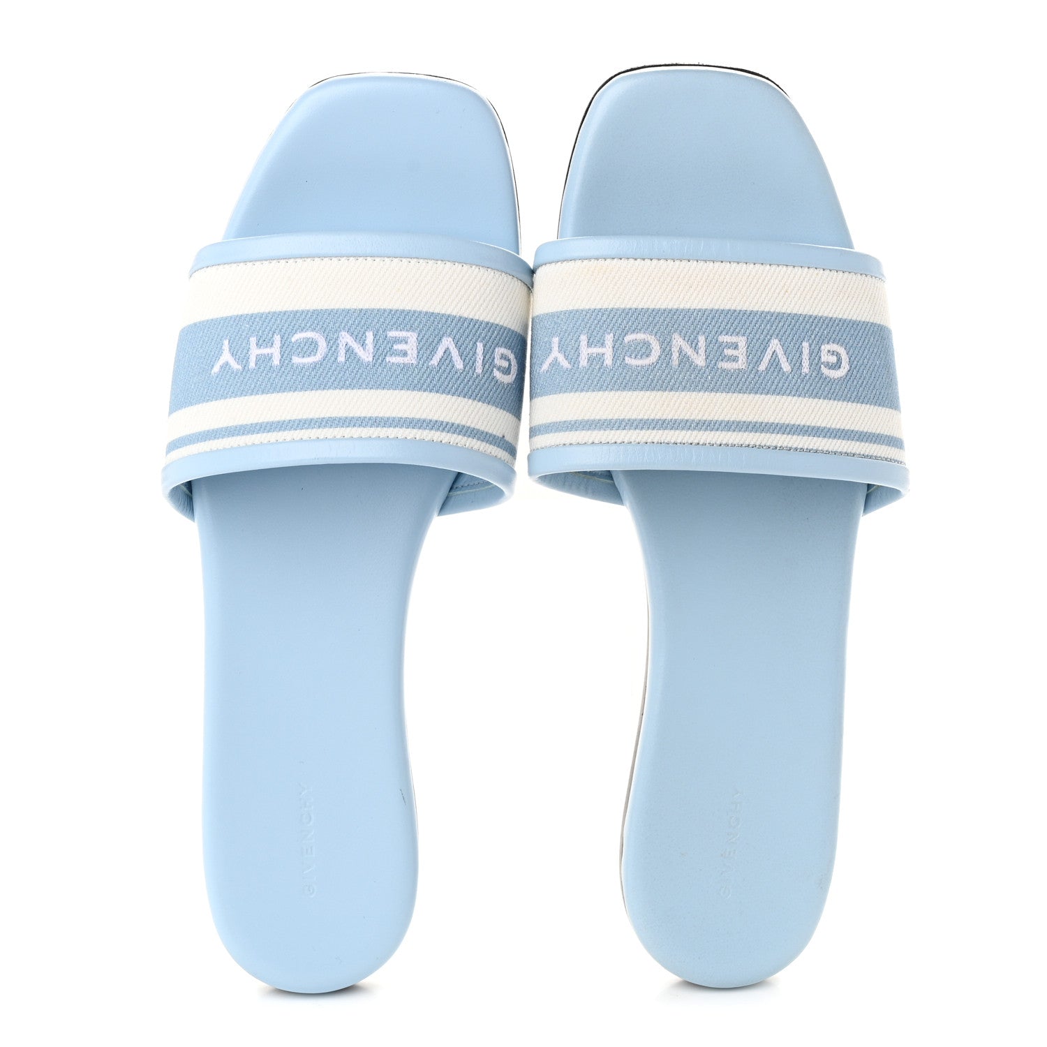 Givenchy Canvas 4G Logo Mule Sandals 37 Blue 5 of 9