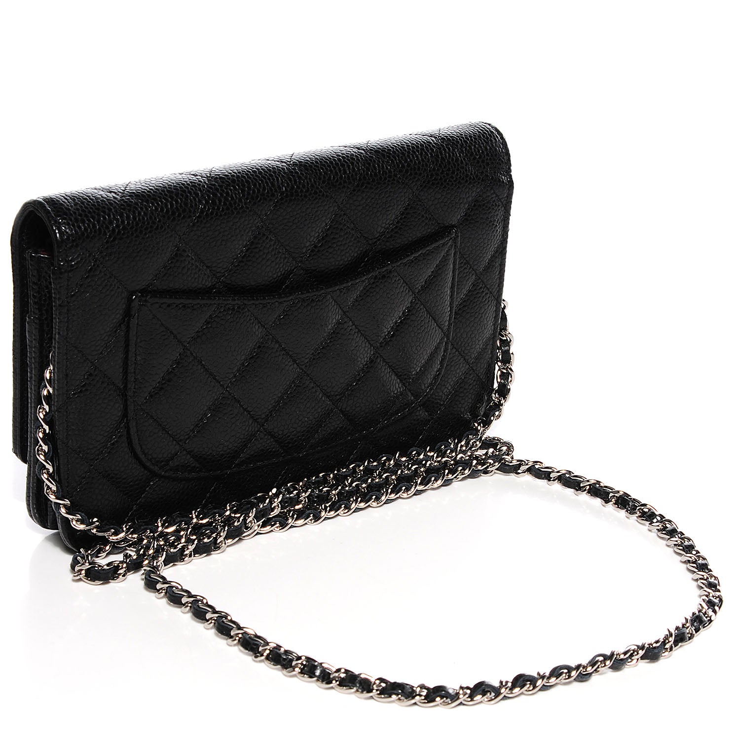 Chanel Caviar Quilted Wallet On Chain WOC Black 3 of 10