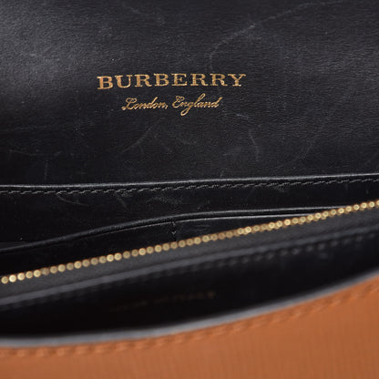 Burberry House Check Bridle Calfskin Small Madison Buckle Bag Tan 10 of 12