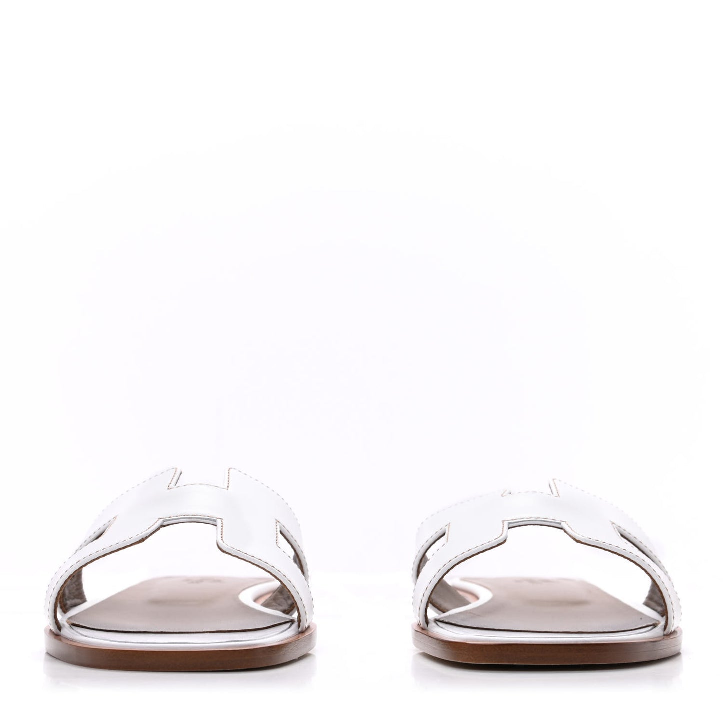 Box Calfskin Oran Sandals 37.5 White