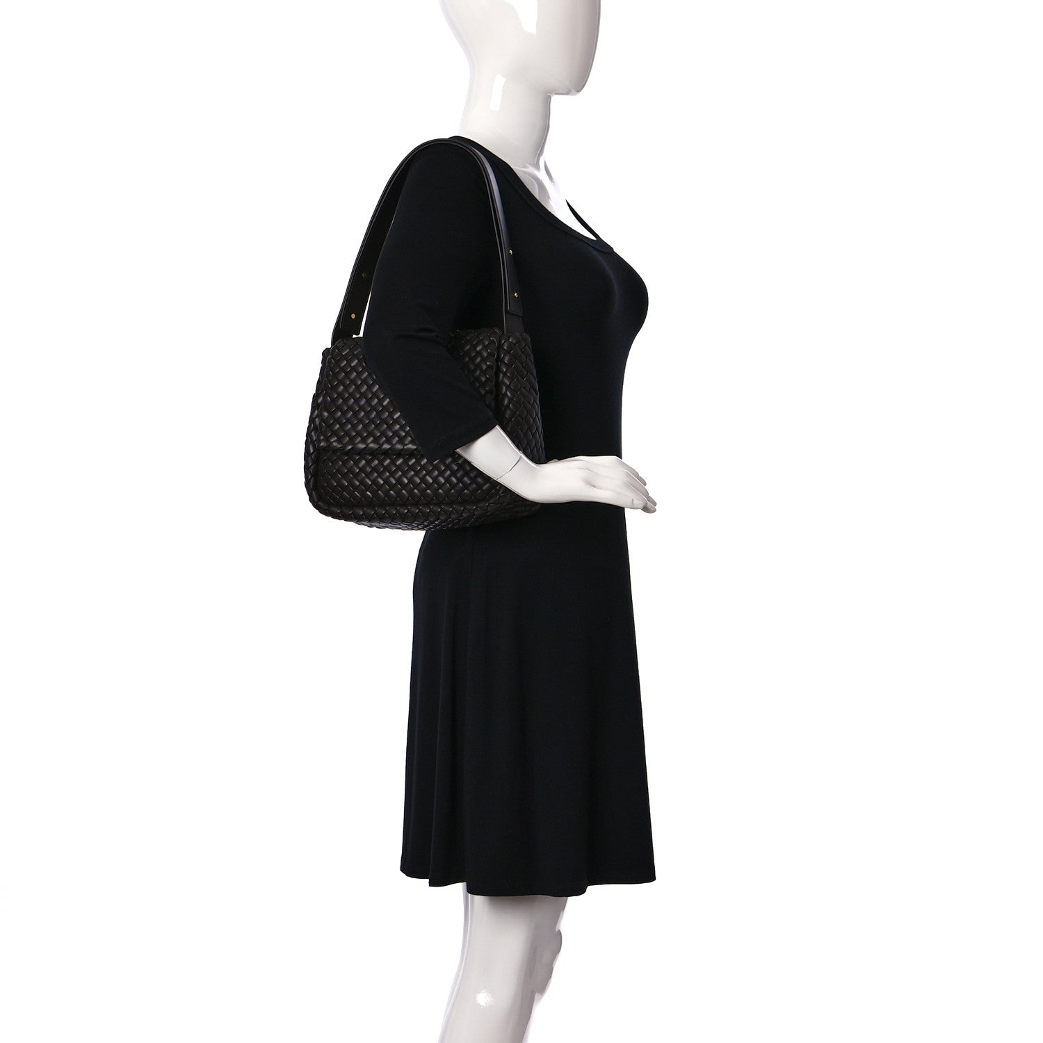 Bottega Veneta Nappa Intrecciato Cobble Shoulder Bag Fondant 2 of 12