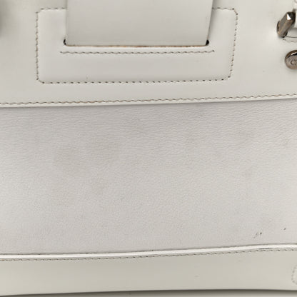 Christian Dior Grained Calfskin Street Chic Top Handle Bag White 28 of 35