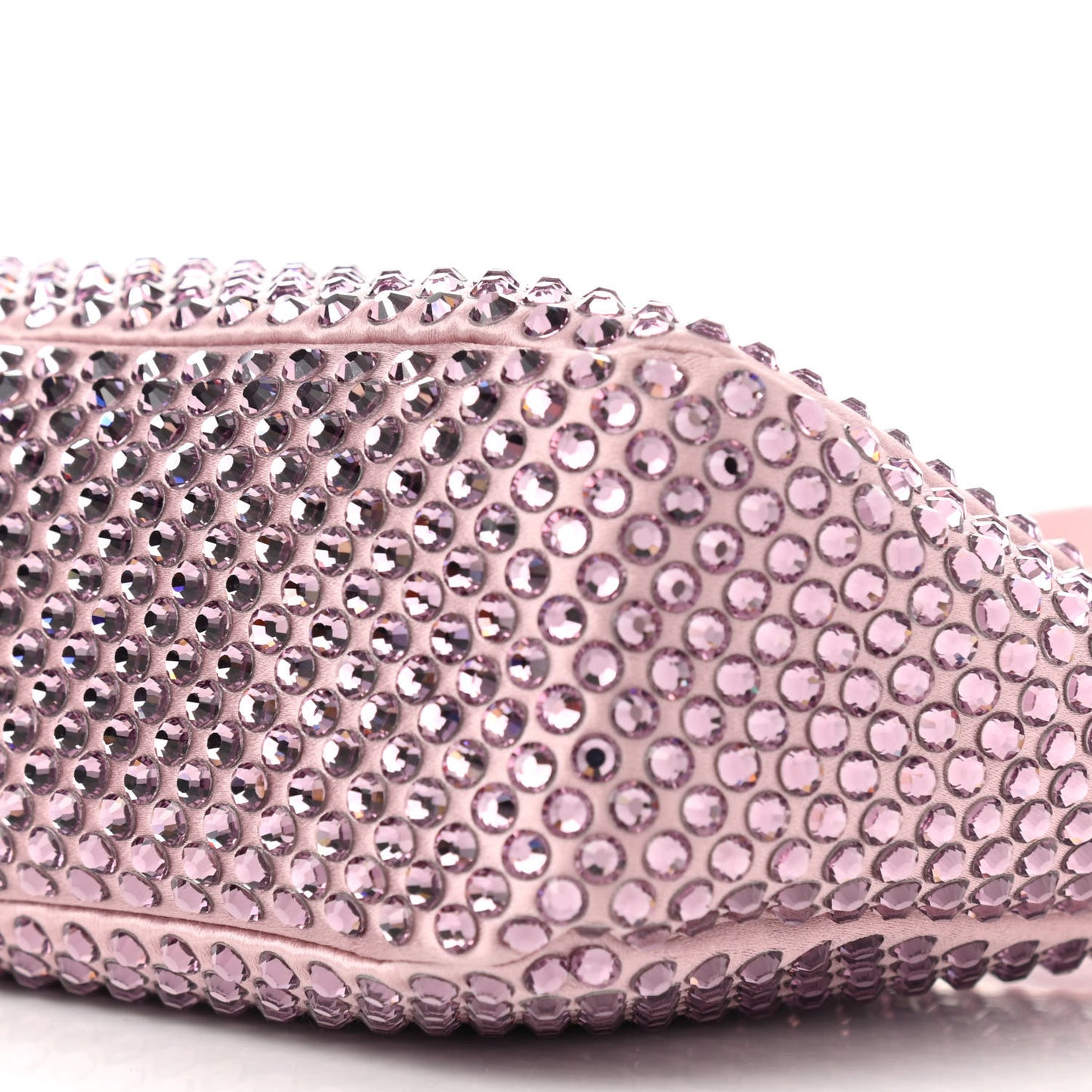 Satin Crystal Mini Re-Edition 2000 Bag Alabastro