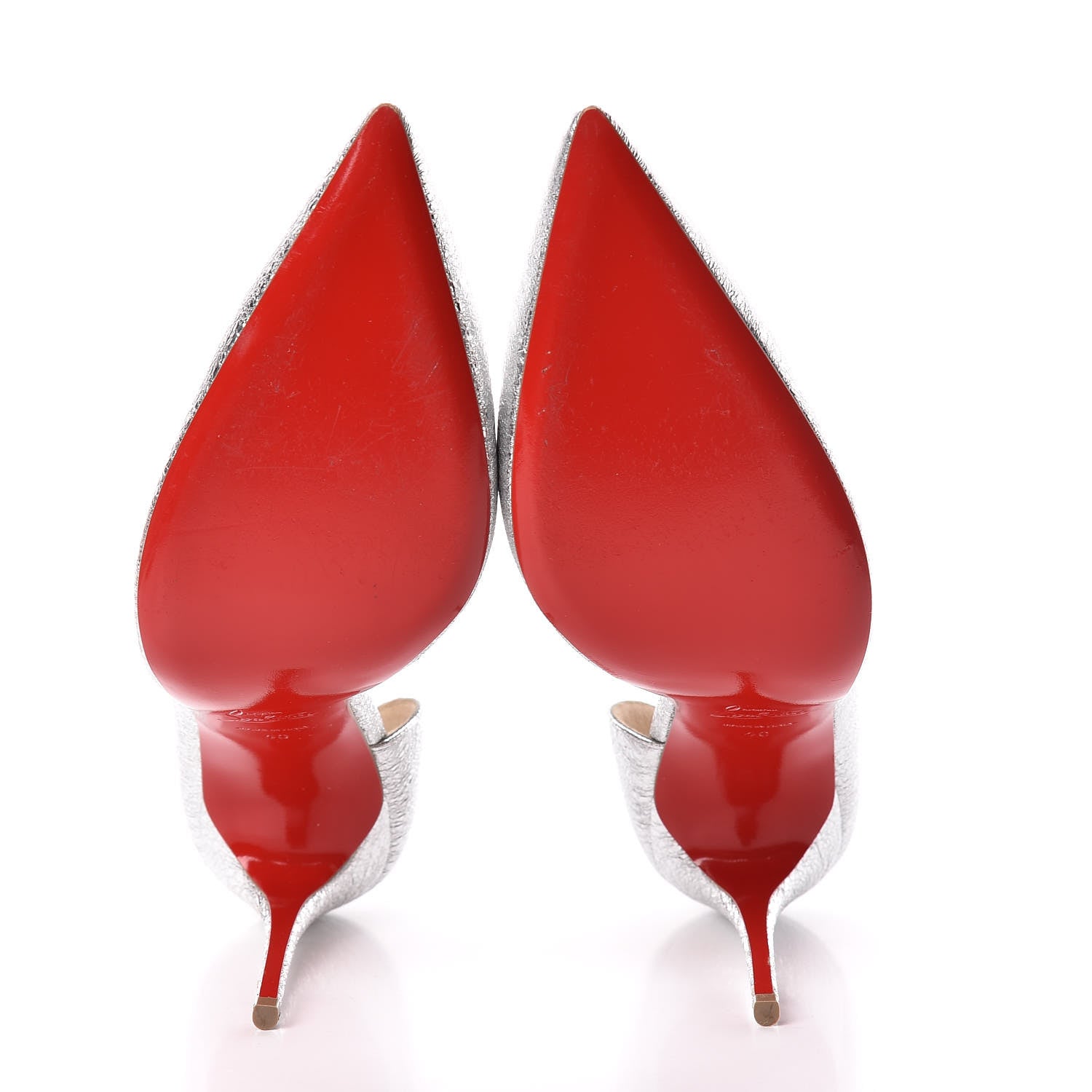 Christian Louboutin Specchio Vintage Iriza 100 Pumps 40 Silver 5 of 16