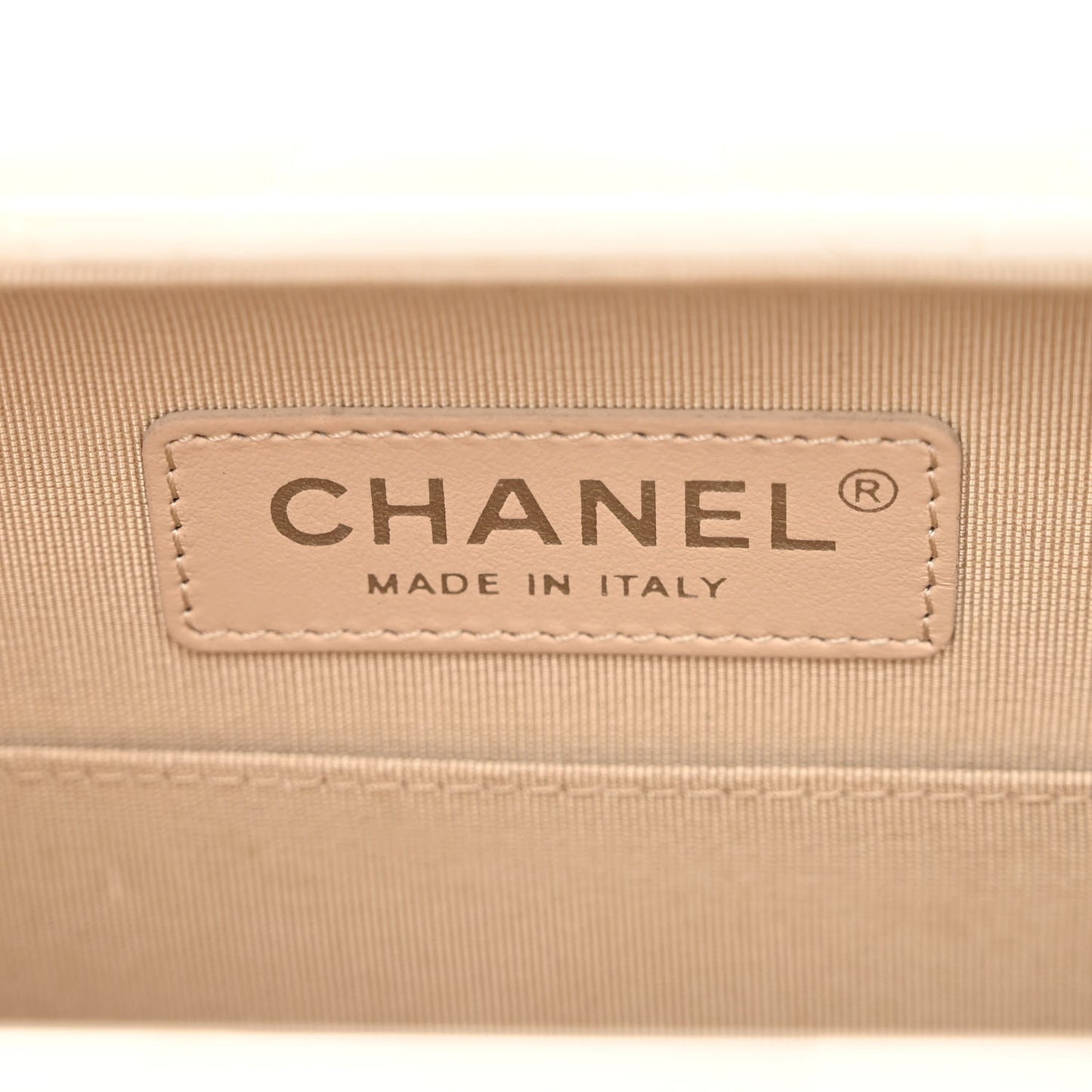 Quilted Lambskin Metal Bar Clutch Bag White