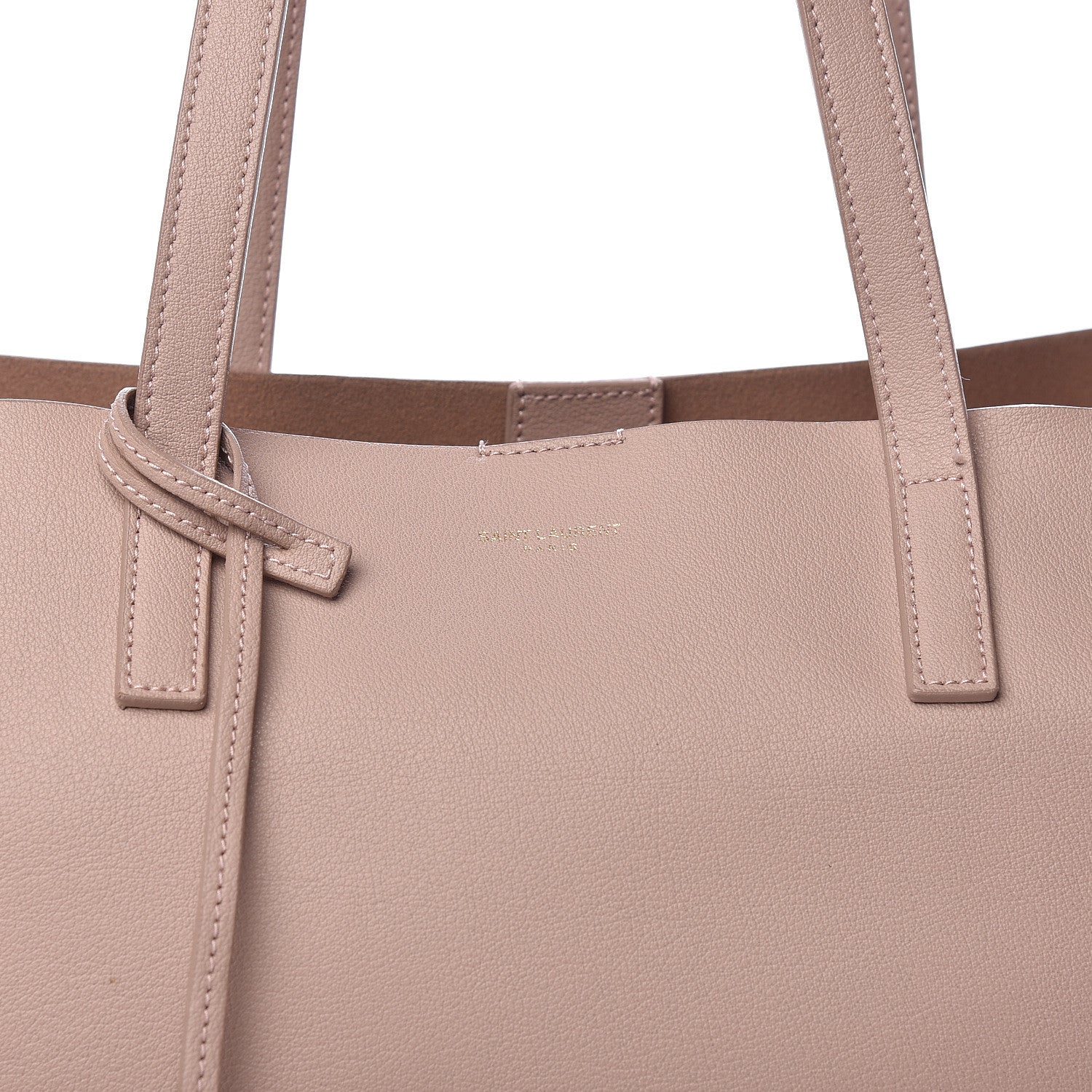 Saint Laurent Calfskin Large Shopping Tote Pale Blush 13 of 14