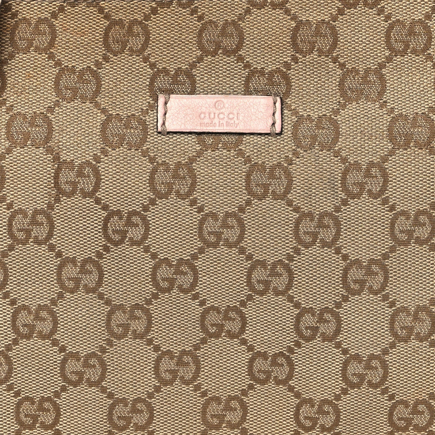 Gucci Monogram Web Small Flat Messenger Crossbody Pink Blue 9 of 11