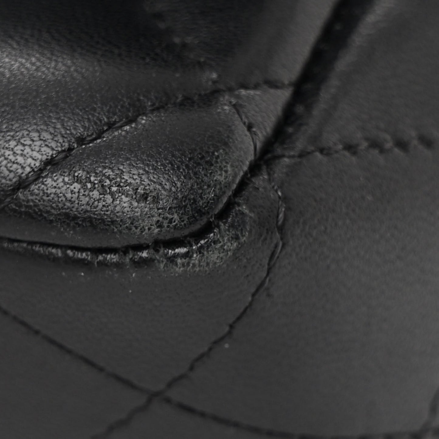 Lambskin Quilted Mini Rectangular Flap Black
