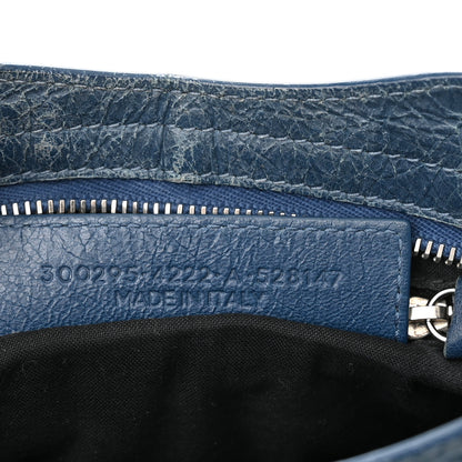 Balenciaga Agneau Classic Silver Hardware Mini City Bleu Profond 7 of 12