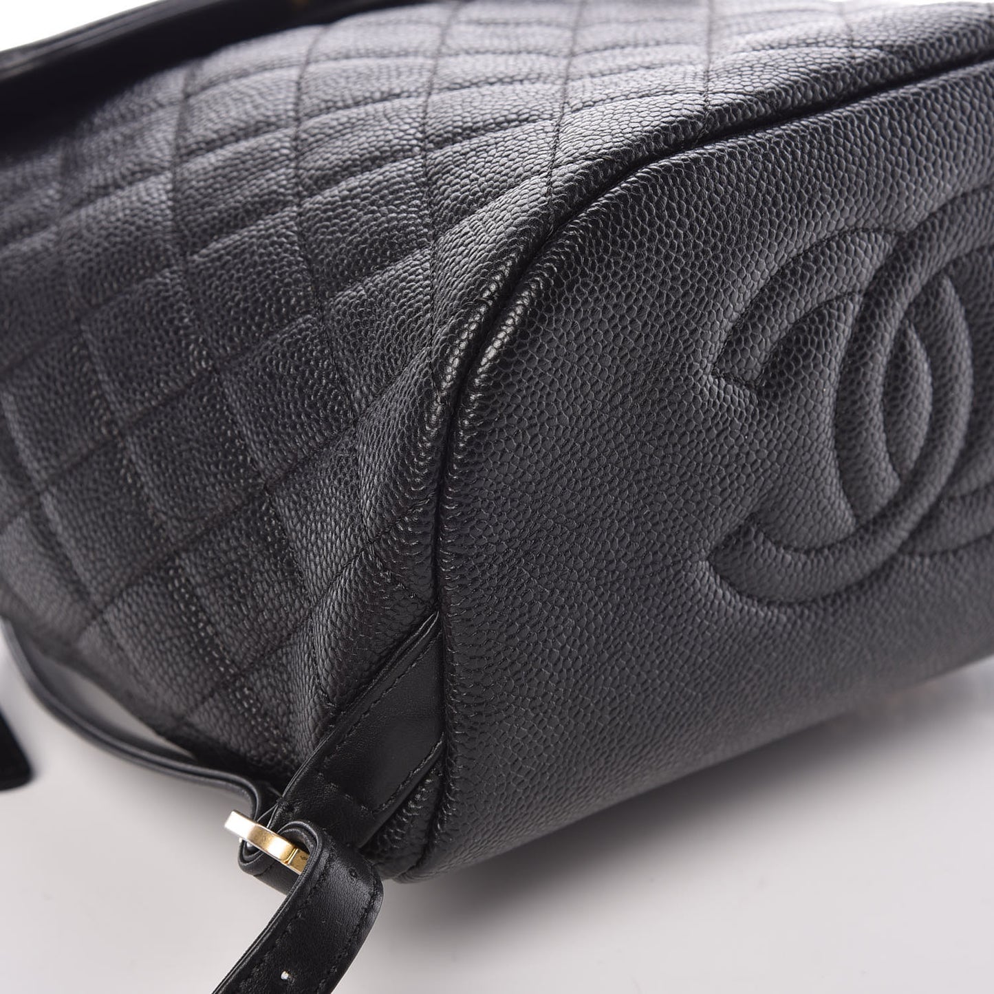 Caviar Quilted Filigree Backpack Black