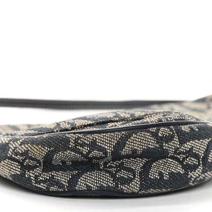 Christian Dior Monogram Mini Saddle Pochette Navy 9 of 13