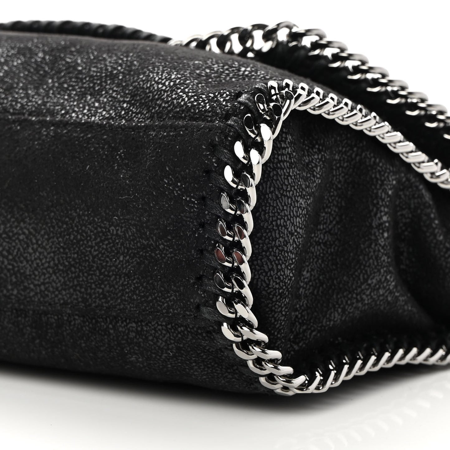 Shaggy Deer Mini Falabella Shoulder Bag Black