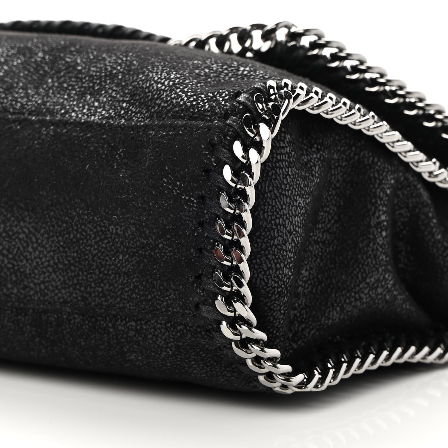 Stella McCartney Shaggy Deer Mini Falabella Shoulder Bag Black 9 of 9