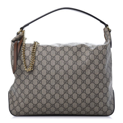 Gucci GG Supreme Monogram Large Linea A Hobo Light Brown 1 of 9