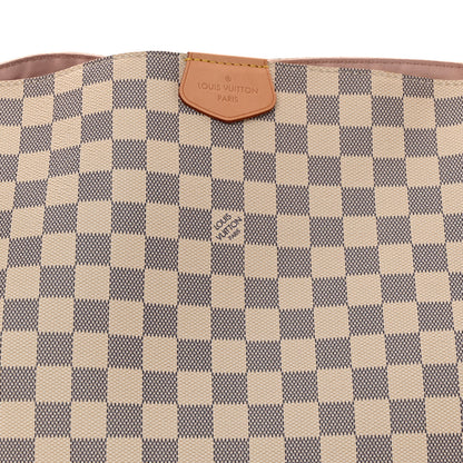Louis Vuitton Damier Azur Graceful MM Rose Ballerine 6 of 8