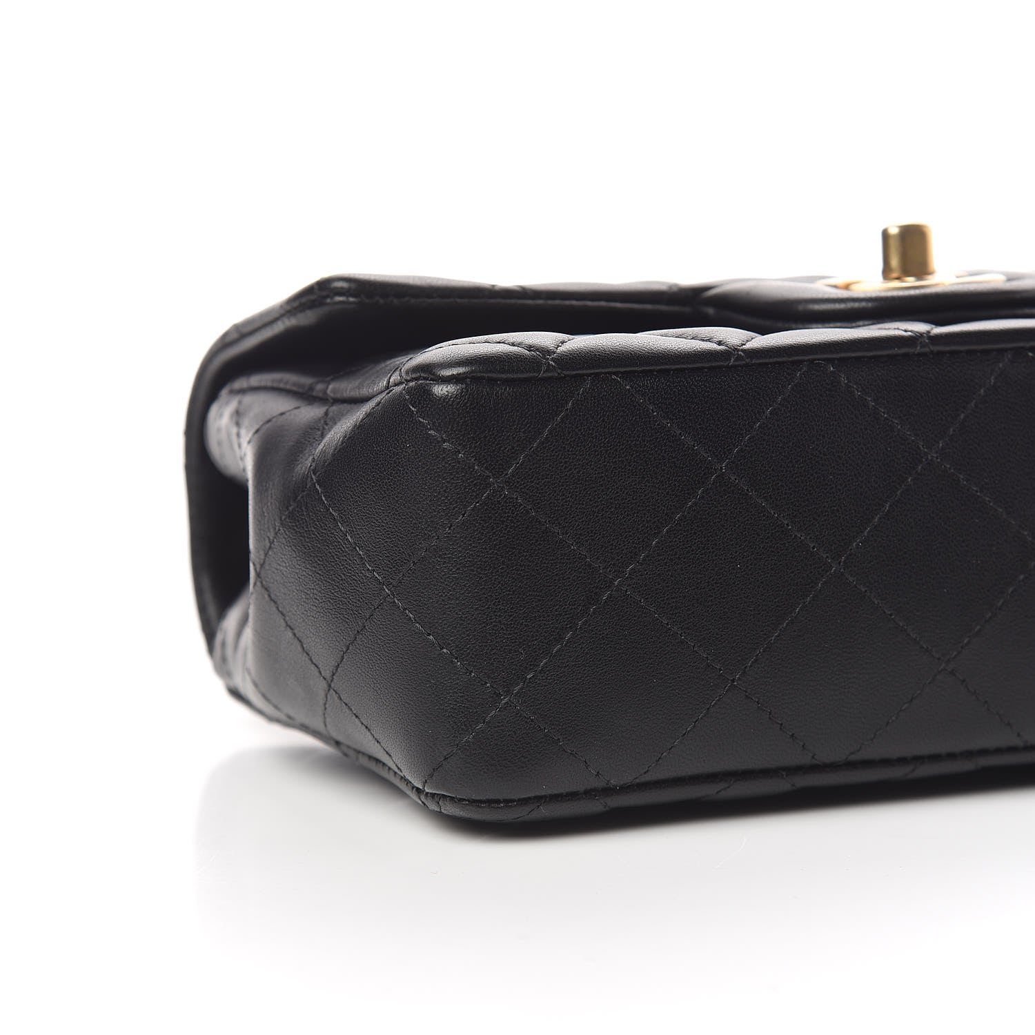 Chanel Lambskin Quilted Mini Rectangular Flap Black 5 of 11