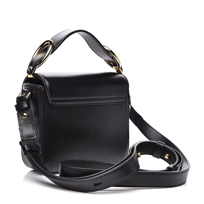 Chloe Shiny Calfskin Suede Mini C Double Carry Black 3 of 12