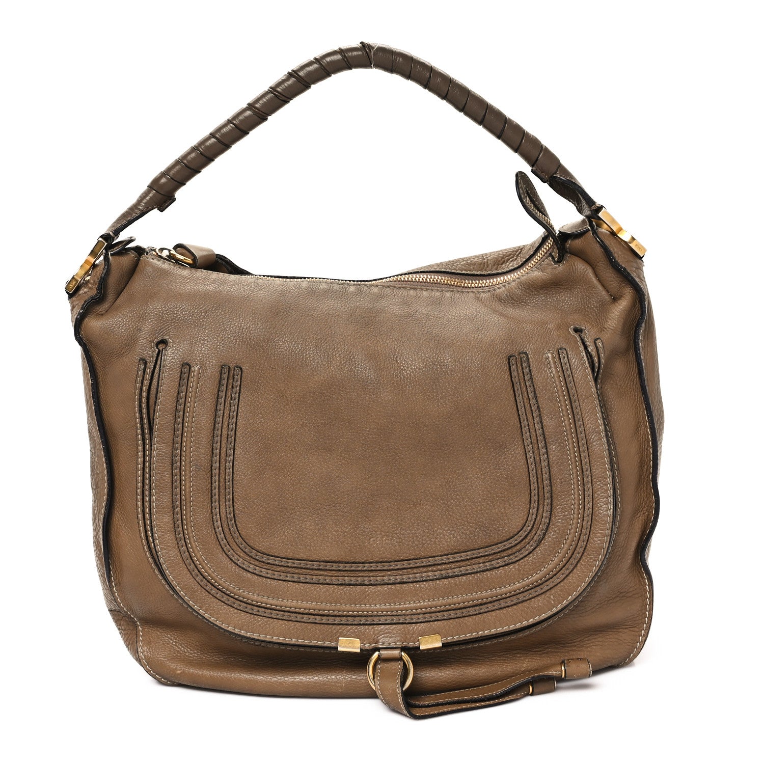 Chloe Calfskin Medium Marcie Hobo Nut 1 of 14