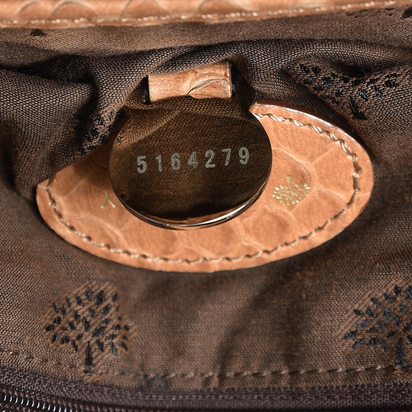 Silky Snake Print Oversized Alexa Deer Brown