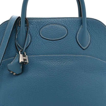 Hermes Taurillon Clemence Bolide 31 Blue Jean 8 of 10