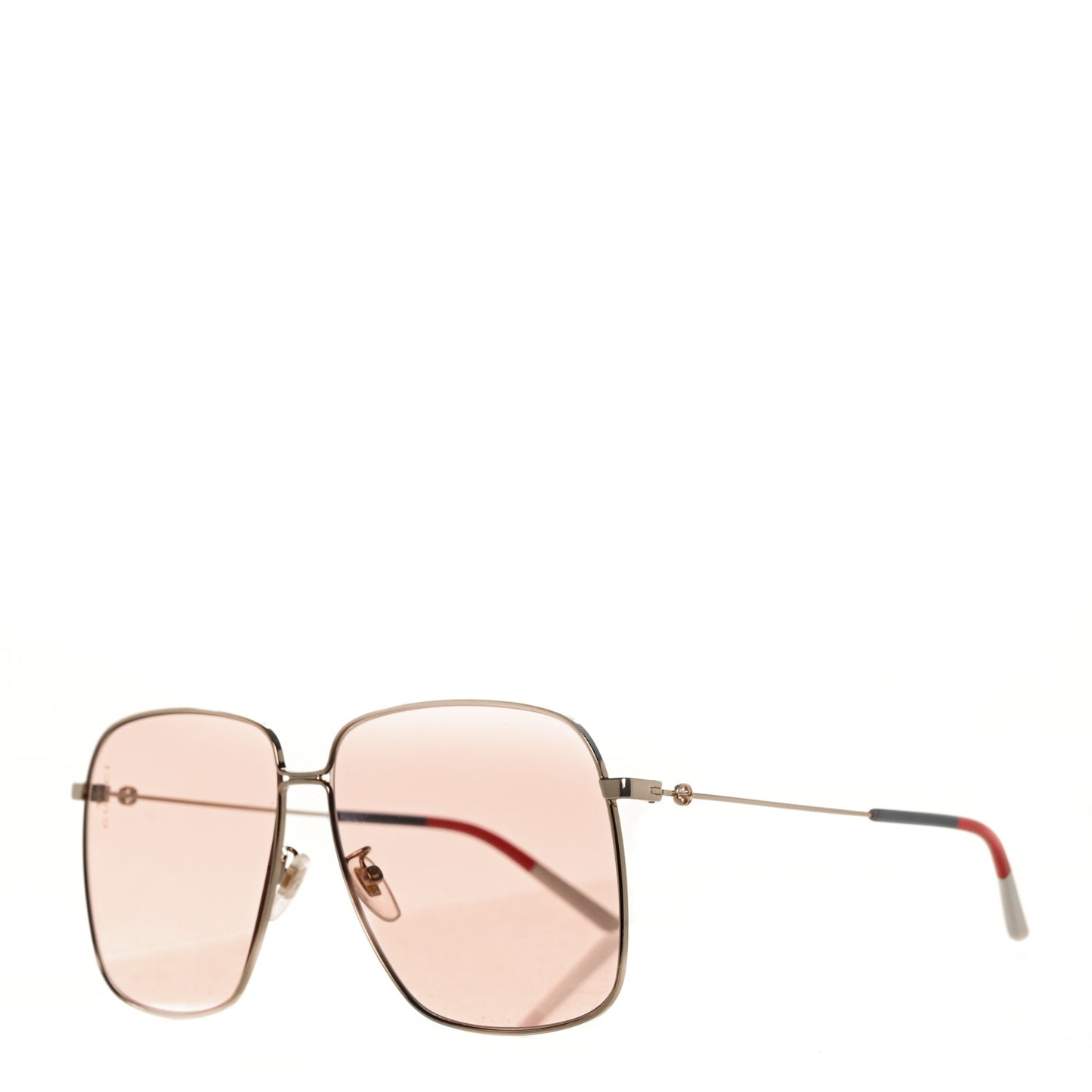 Rectangular Frame Interlocking G Sunglasses GG0394S Pink