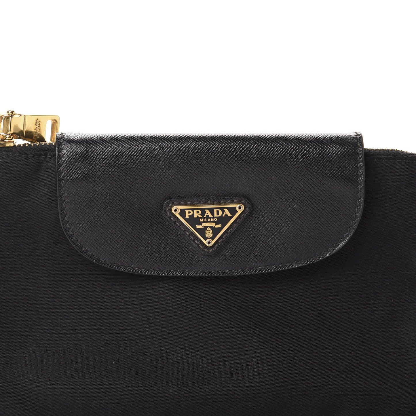 Tessuto Nylon Saffiano Crossbody Bag Black