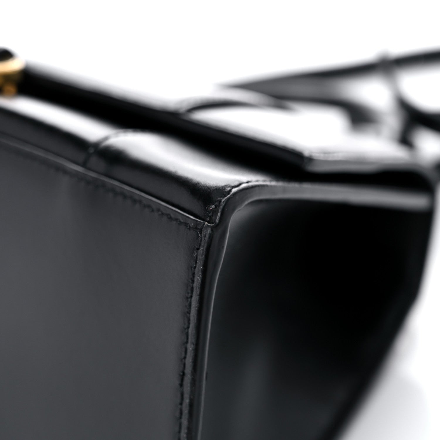 Balenciaga Shiny Box Calfskin Small Hourglass Top Handle Bag Black 9 of 13