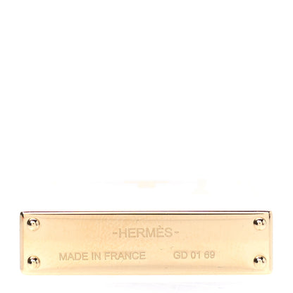 Hermes Lacquered Permabrass Kelly Curiosite Charm White 3 of 4