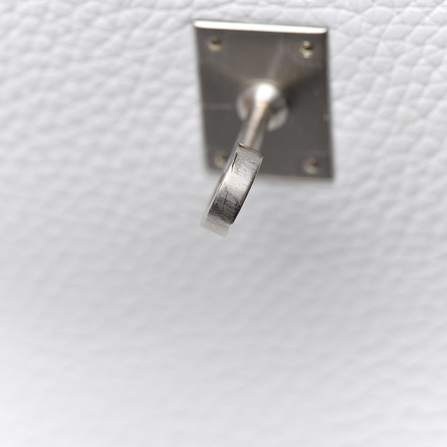 Taurillon Clemence Horseshoe Kelly Retourne 25 White Black