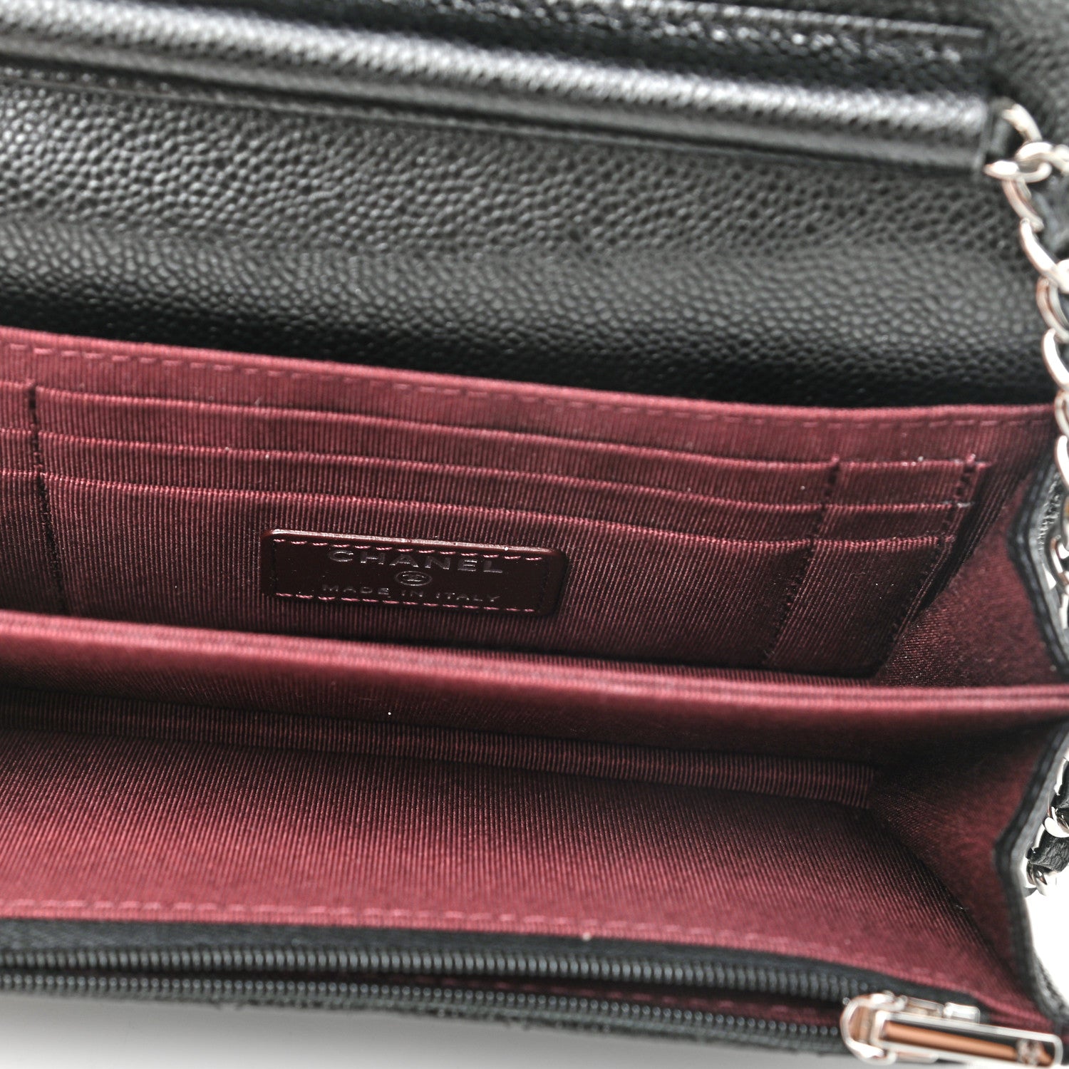 Chanel Caviar Quilted Mini Wallet On Chain WOC Black 4 of 10