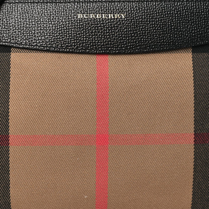 Burberry House Check Derby Peyton Crossbody Clutch Bag Black 7 of 9