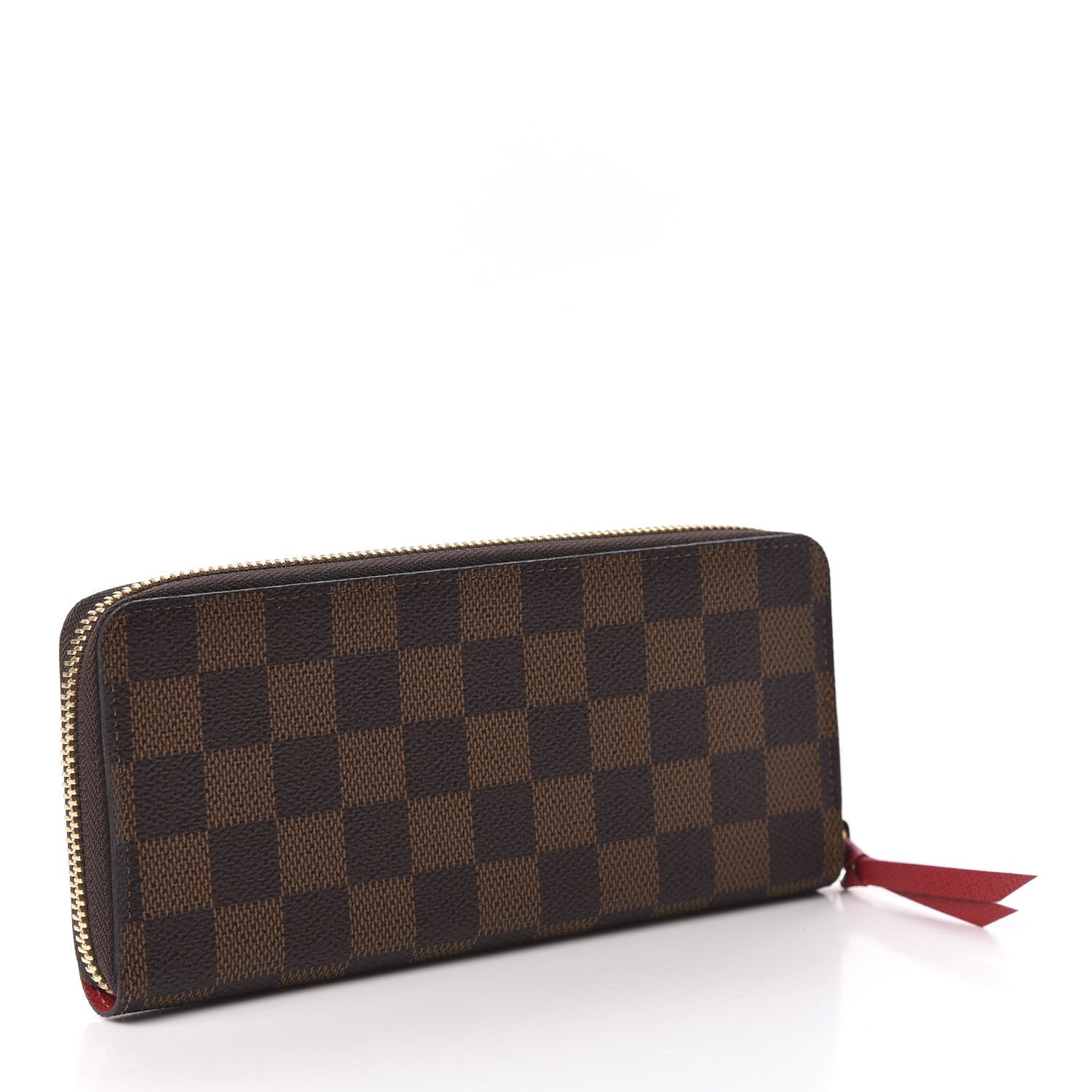 Louis Vuitton Damier Ebene Clemence Wallet Cherry 3 of 10