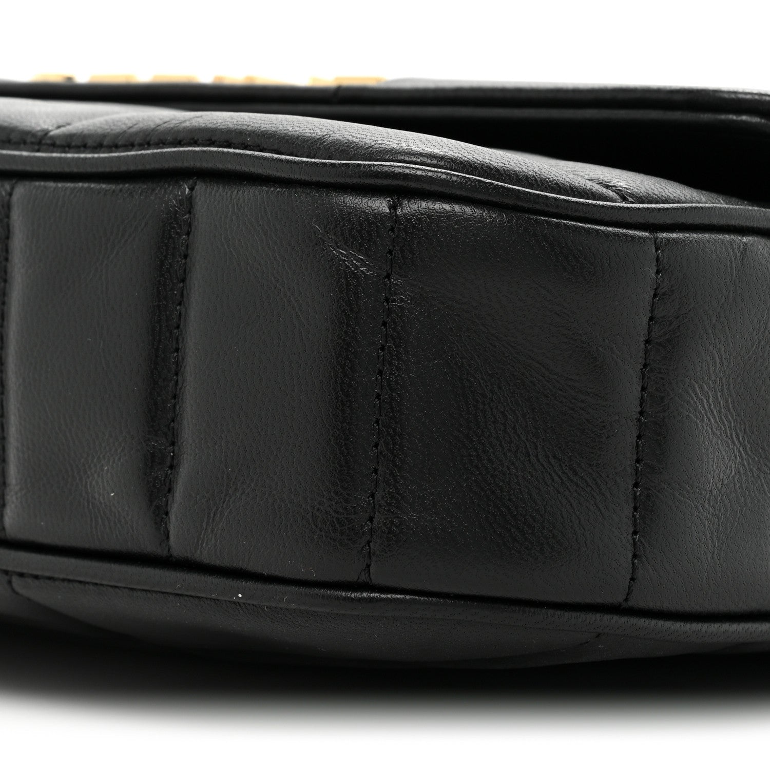 Celine Goatskin Matelasse Chain Shoulder Bag Black 7 of 8