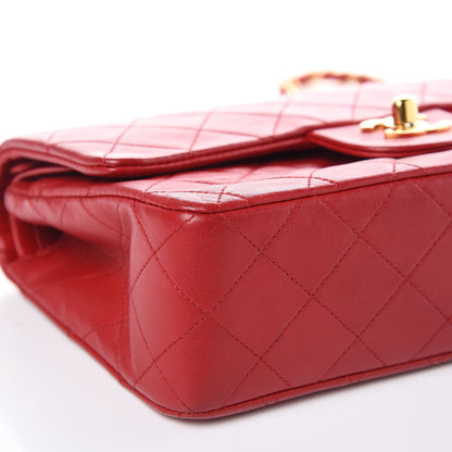 Chanel Lambskin Quilted Small Double Flap Red 9 of 16