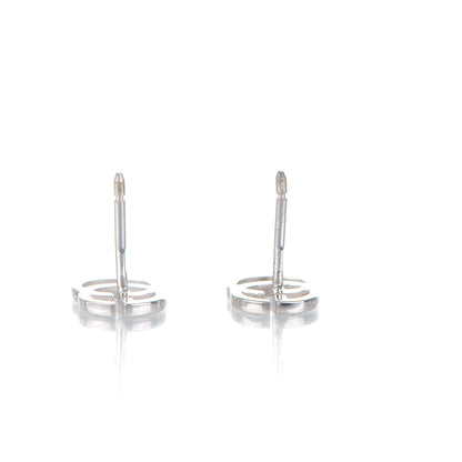 Gucci 18K White Gold GG Tissue Stud Earrings 3 of 7