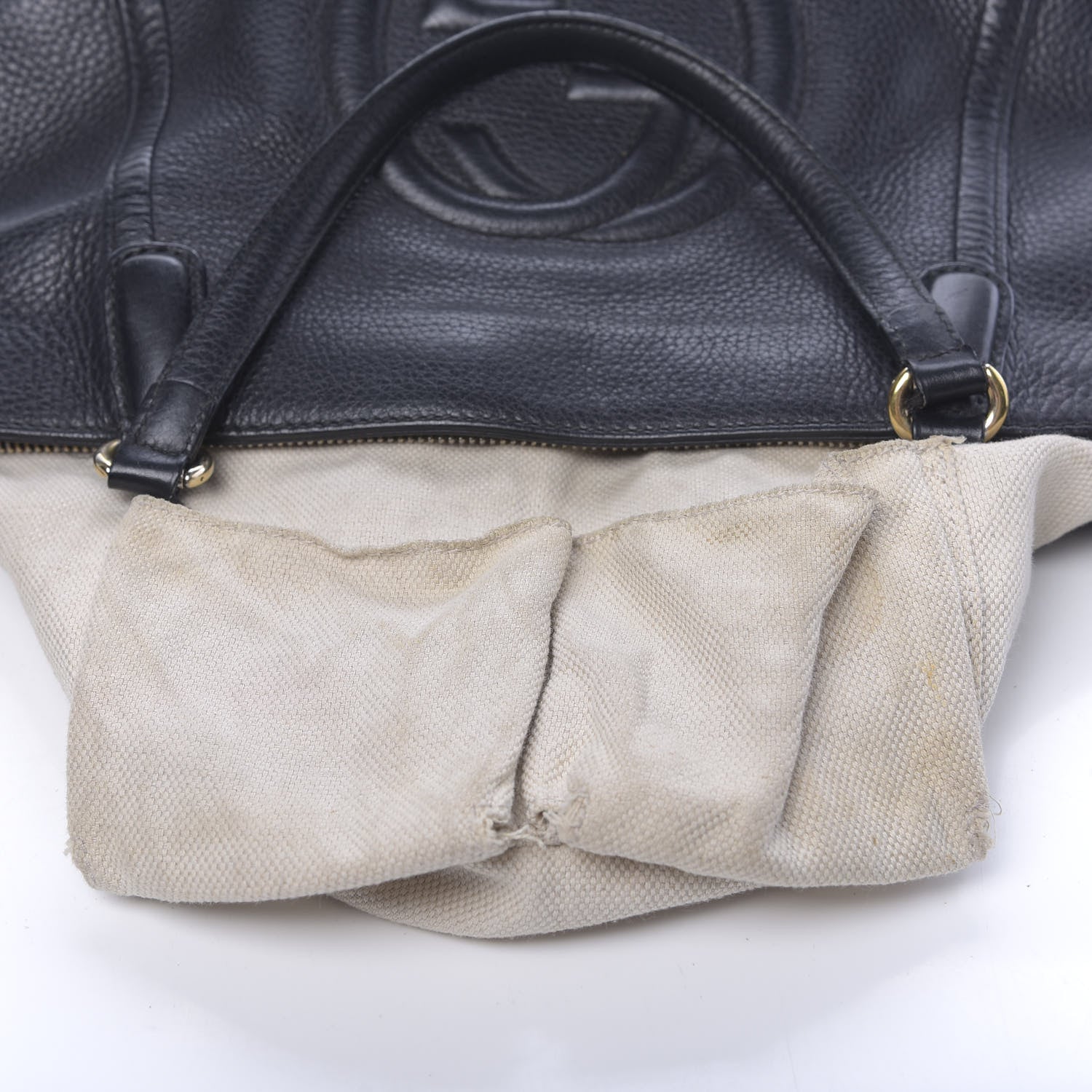 Gucci Pebbled Calfskin Small Soho Top Handle Bag Black 22 of 22