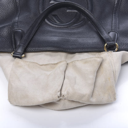 Gucci Pebbled Calfskin Small Soho Top Handle Bag Black 22 of 22