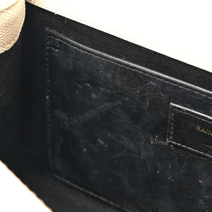 Saint Laurent Grain De Poudre Medium Classic Monogram Kate Satchel Crema Soft 11 of 18