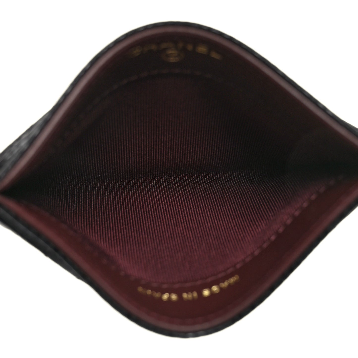Caviar Quilted Card Holder Black