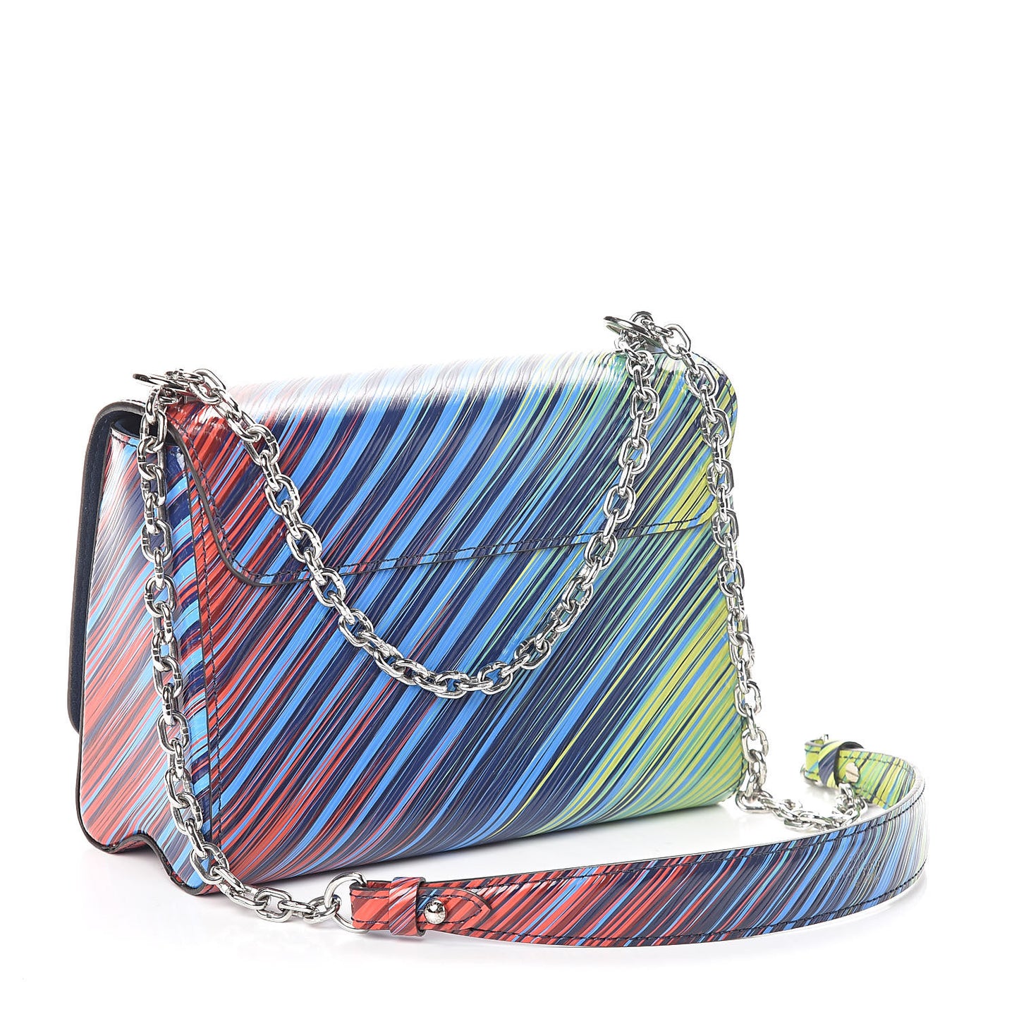 Epi Tropical Twist Shoulder Bag MM Vert Rouge
