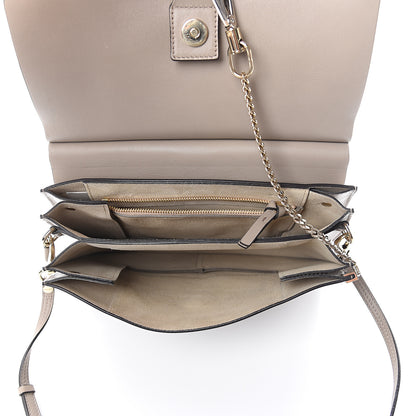 Chloe Calfskin Suede Medium Faye Shoulder Bag Motty Grey 4 of 6