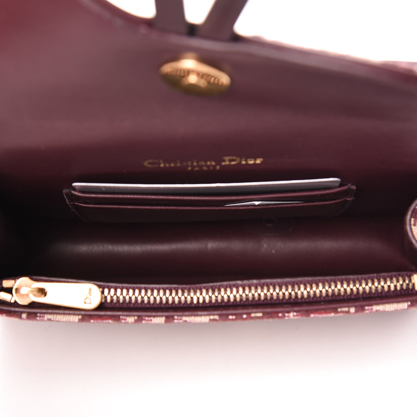 Oblique Saddle Belt Bag Bordeaux