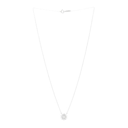 Tiffany Platinum Diamond Small Sunflower Pendant Necklace 3 of 5