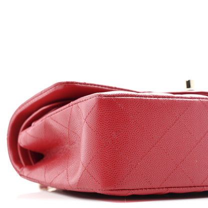 Chanel Caviar Quilted Small Double Flap Red 9 of 11