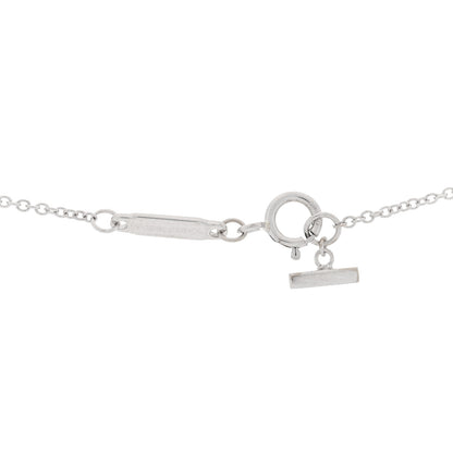 Tiffany 18K White Gold Mini T Smile Pendant Necklace 3 of 3