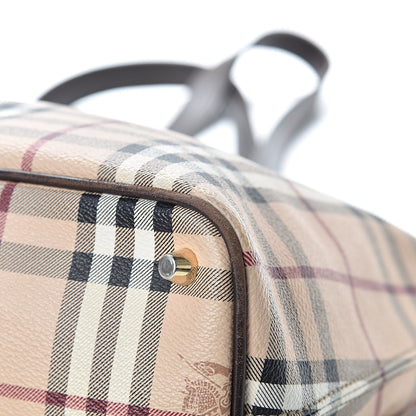 Burberry Haymarket Check Medium Regent Tote Chocolate 11 of 20
